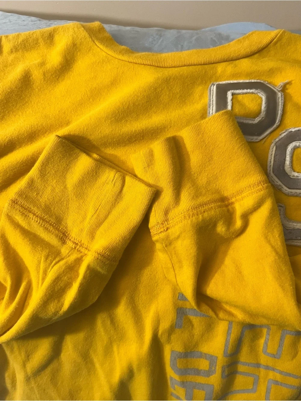 Aeropostale Yellow PS Graphic Long-Sleeve Tee